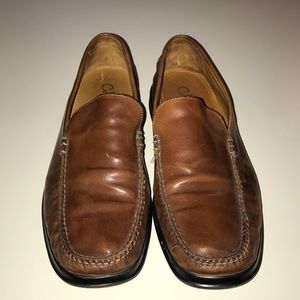 Men’s Cole Haan Nike Air loafers brown leather
